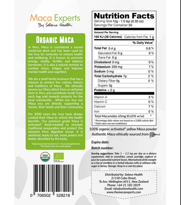 Organic Activated Yellow Maca